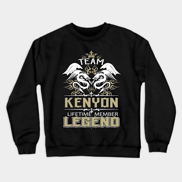 Kenyon Name T Shirt -  Team Kenyon Lifetime Member Legend Name Gift Item Tee Crewneck Sweatshirt by yalytkinyq